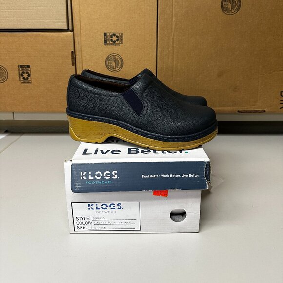 Klogs Naples - Denim Blue Pebble - size 7.5 wide - Picture 1 of 6